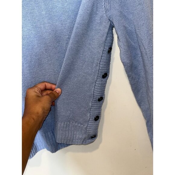 Eileen Fisher 100% Linen Sweater Light Blue XL Womens - Picture 3 of 8